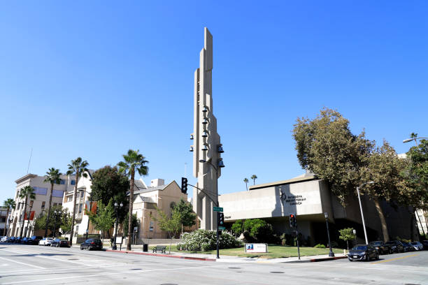 Pasadena, California, USA - October 17, 2021: Pasadena Presbyterian Church.
