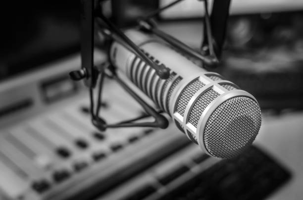 istock Professional microphone and sound mixer 1347619283