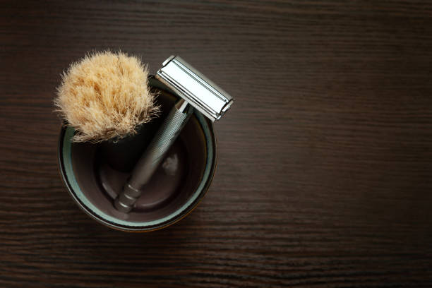 istock Great classic wet shaving with right accessories. 1347620284