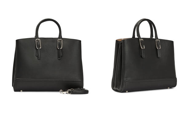 istock Black Leather Women's Bag 1347624834