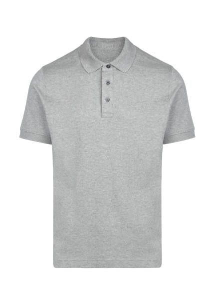 istock Men's grey blank T-shirt template 1347624852