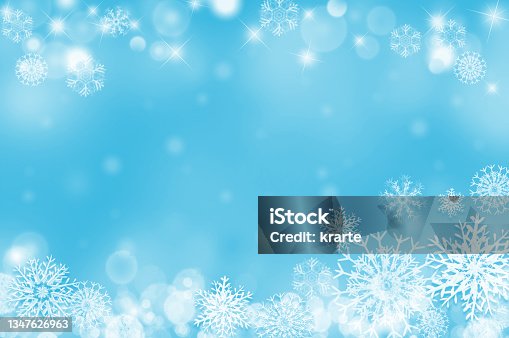 istock shining white snowflake and snowfall background illustration 1347626963