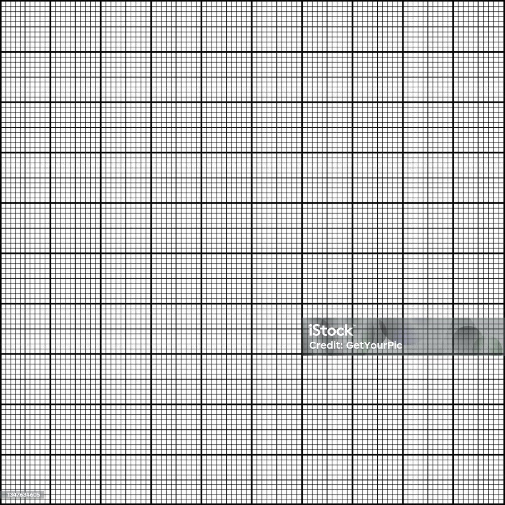 Graph Paper Seamless Pattern Over White Background Vector Illustration ...