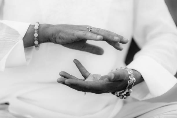 istock Manifesting Abundance, Mindful Meditation with Crystals 1347634805