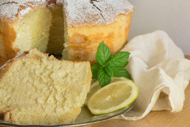 pastel de gasa con limón y significado - chifón fotografías e imágenes de stock