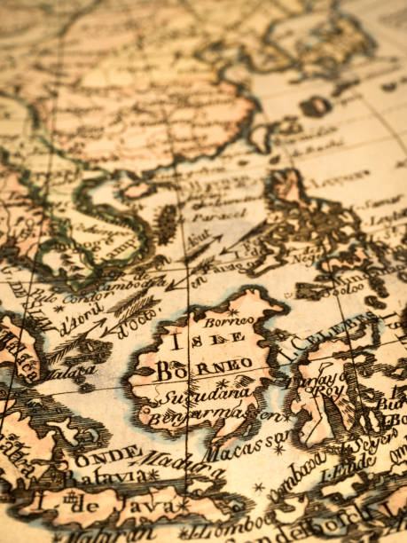 istock Antique old map, Southeast Asia 1347639552