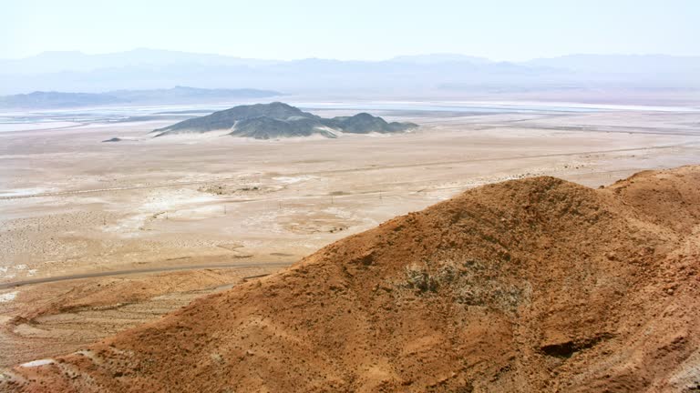 AERIAL From Red Mountain to Silver Peak Lithium Mine in Nevada, USA