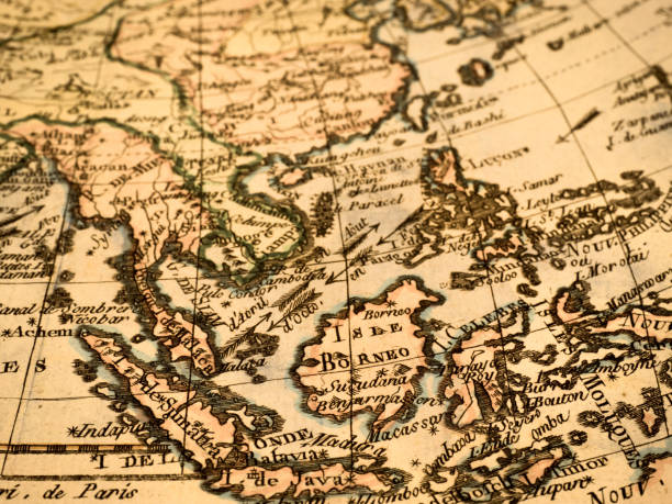 istock Antique old map, Southeast Asia 1347639595