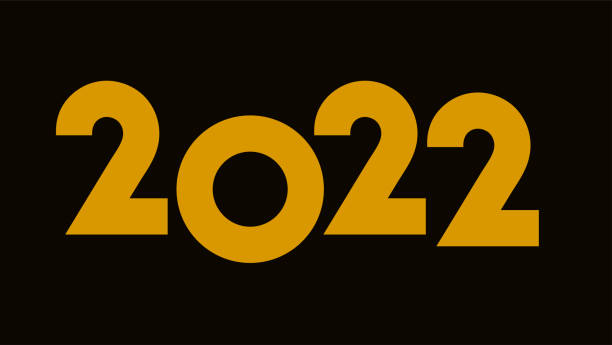 istock Happy new year 2022 text design. Design for calendar, greeting cards or print. 1347646104