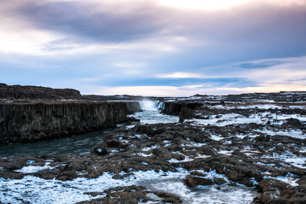 istock Selfoss waterfall in Northeast Iceland runs through a rock gorge 1347646444