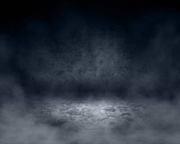 istock 3D grunge room interior with a foggy atmosphere 1347647657
