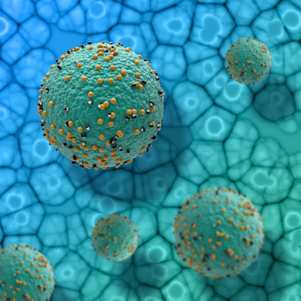 istock 3D medical background with abstract virus cells 1347652228