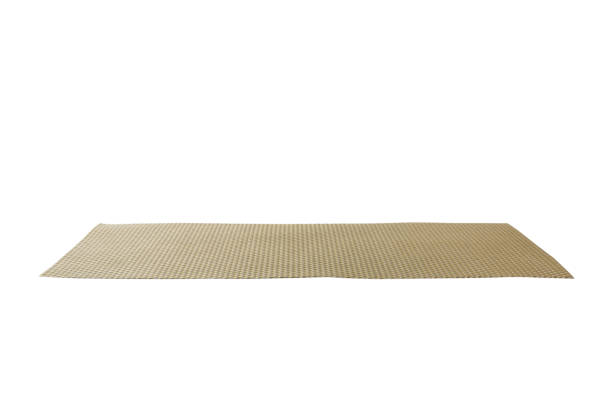 istock Empty Asian Food Background. place mat on wooden background perspective view with copy space flat lay 1347655292