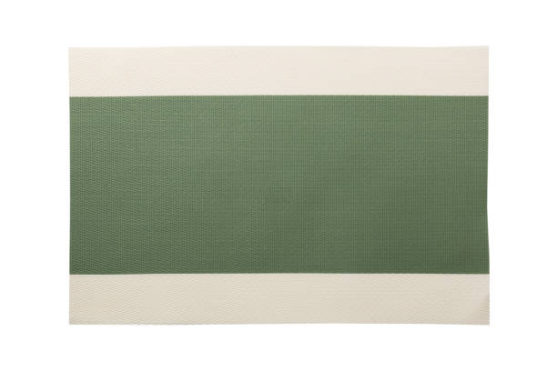 Top view of isolated placemat for food. Empty space for your design.