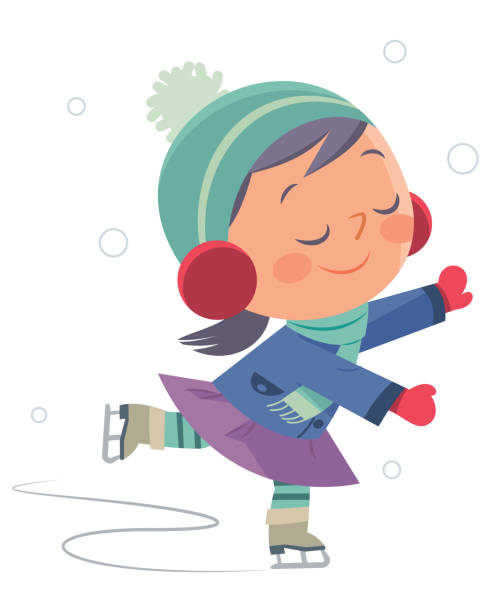 1,374 Kids Ice Skating Rink Illustrations & Clip Art - iStock