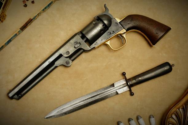 istock A 19th Century Revolver and Dagger 1347661838