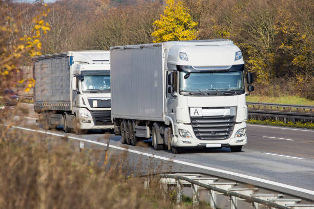 istock Truck on a highway 1347664720