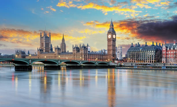 London at sunset London at sunset England Trip stock pictures, royalty-free photos & images