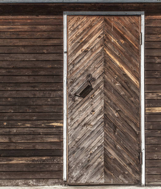 istock Vintage wooden door 1347671236