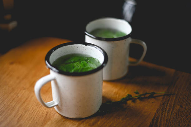 Fresh Mint Tea - Creative Stock Photo stock photo