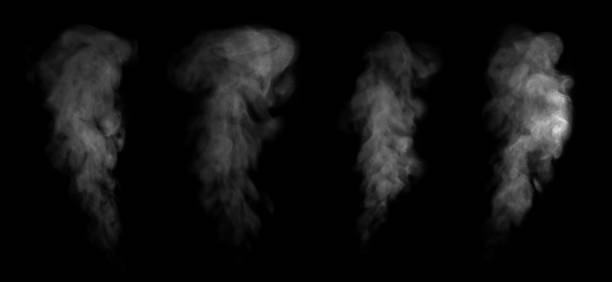 smoke steam or abstract white smog