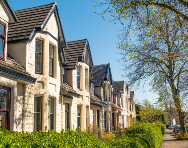 istock Terraced Victorian houses in Scotstoun, Glasgow 1347692886
