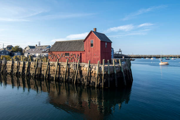 motivo número 1 - rockport massachusetts - choza fotografías e imágenes de stock