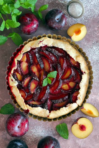 istock Tasty galleta with plums. 1347695541