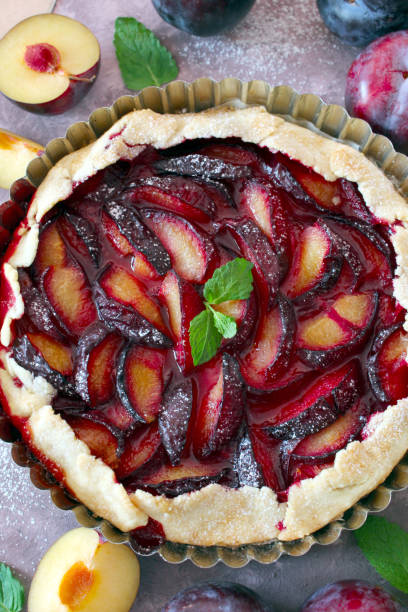 istock Tasty galleta with plums. 1347695574
