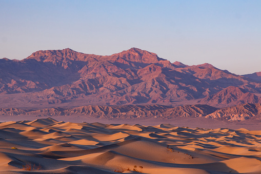 Mesquite Flat Sand Dunes in California's Death Valley