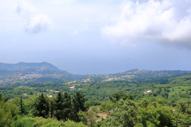 Views around the inactive Volcano, Monte Epomeo, at Ischia in Italy