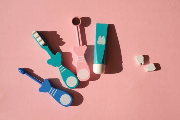 istock Dental models tools for the treatment, prevention and hygiene teeth 1347718533