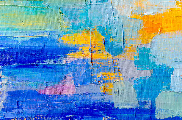 istock Oil painting texture. Card design concept. 1347718771