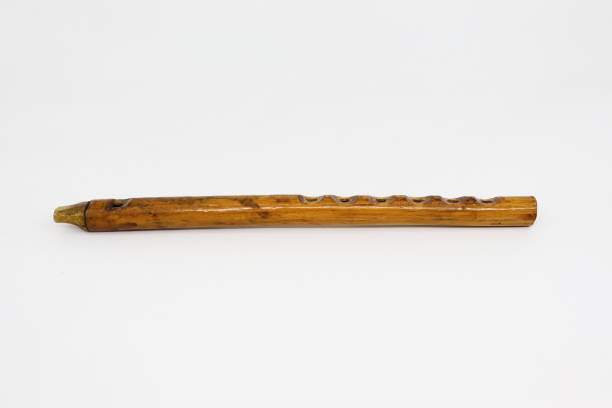 istock Handmade traditional wooden flute 1347718889