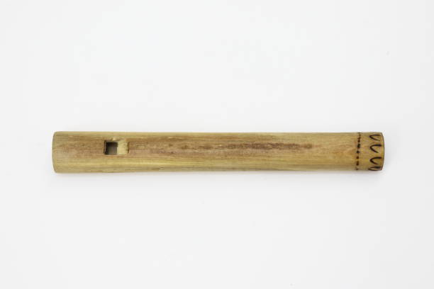 istock Handmade traditional wooden flute 1347719438