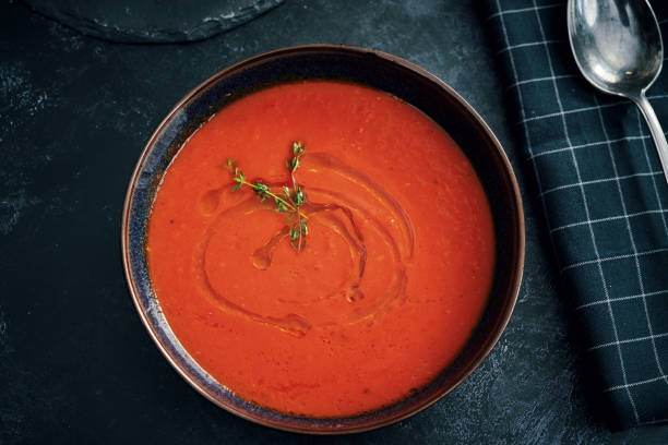 istock Creamy Tomato Soup with Thyme 1347733704