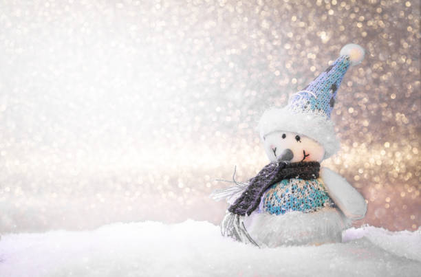 istock Happy toy snowman 1347738779