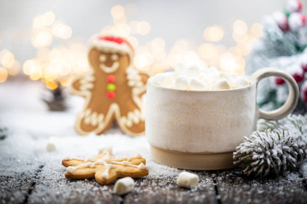 istock Christmas decorations on snow 1347739137