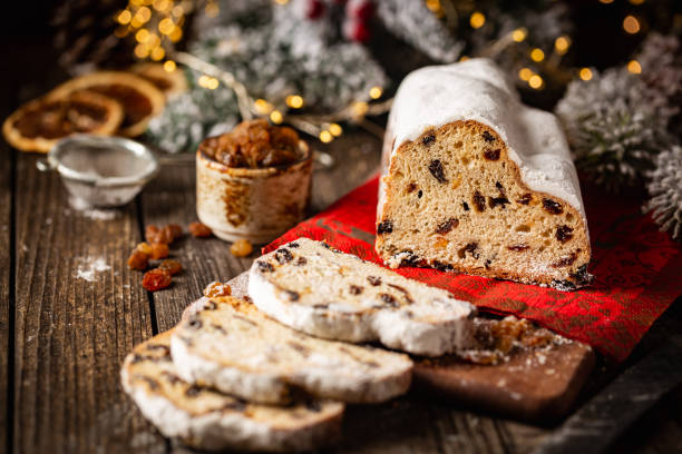 istock Traditional Christmas Stollen. 1347739278