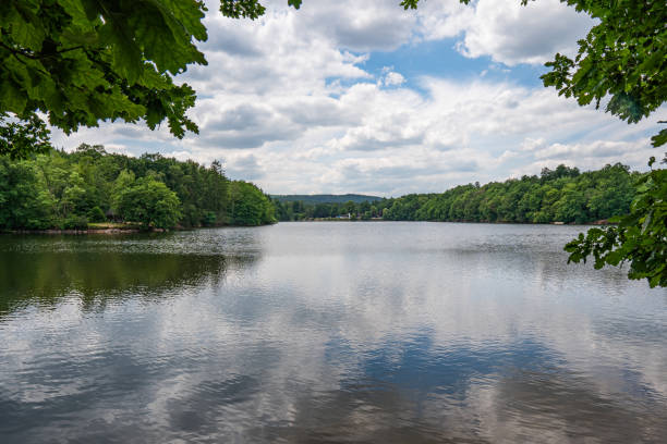 istock Beautiful Steinbachtalsperre two weeks before the flood disaster through heavy rain near eifel 1347753988