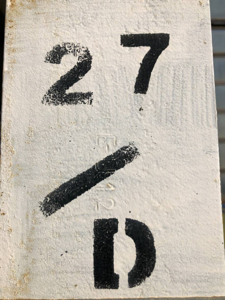 istock black number 27 on a white tile slash black line 1347761361