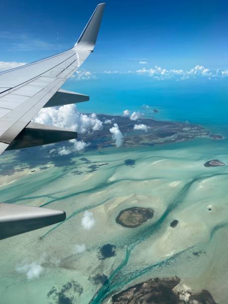 istock View from airplane - to the Bahamas 1347777991