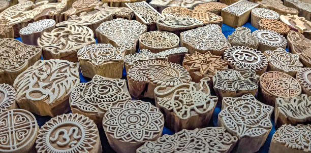 istock woodblock printing blocks 1347780887