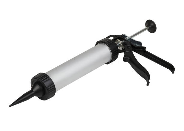 istock Silicone sealant gun closed type on white background 1347788813