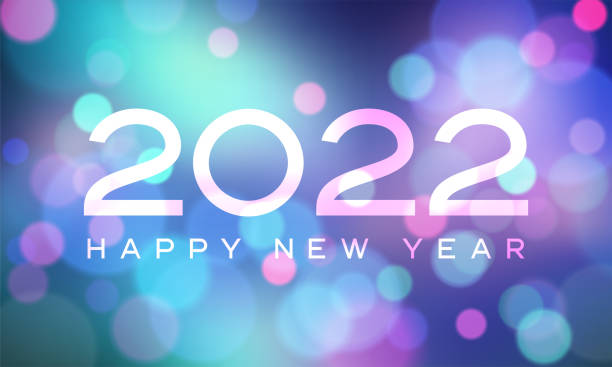 istock Happy new year 2022 with numbers on the bokeh background 1347794123