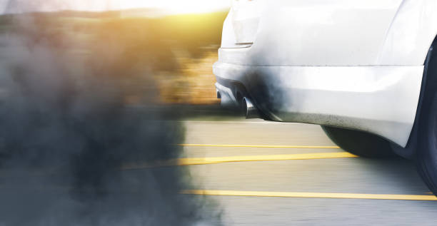 istock Air pollution from a vehicle with an outdated diesel engine 1347805446