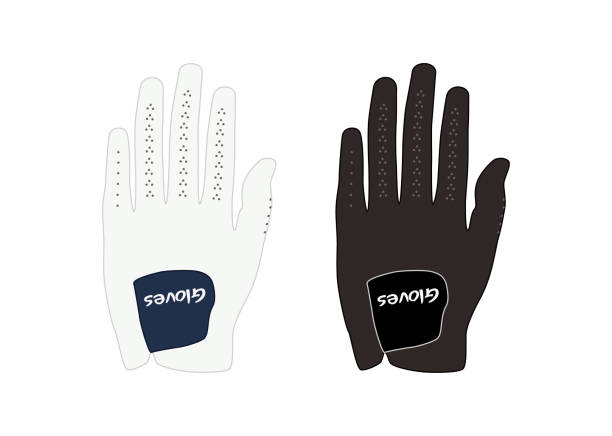 Golf Gloves Golf Gloves golf glove stock illustrations