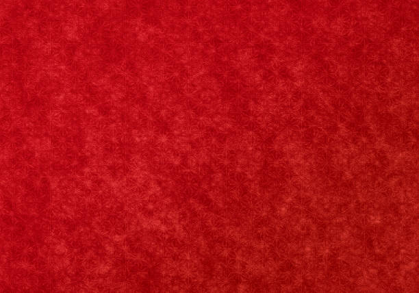 istock Red background of Japanese paper 1347815799