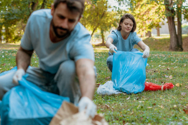 istock For us, it's not hard to pick up all garbage 1347819109