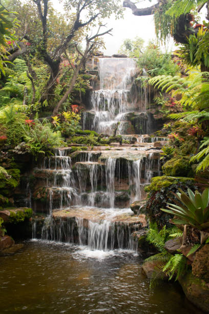 istock The waterfall was built in the public park. 1347822260